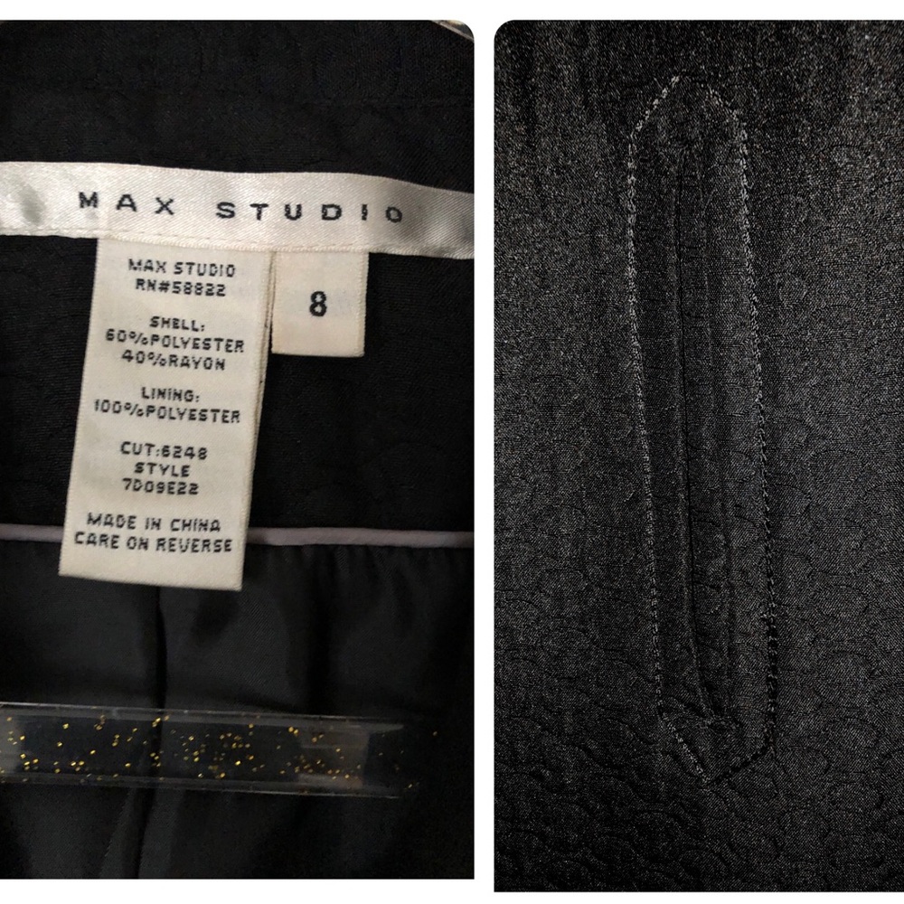 Max Studio Black Lightweight Coat - image 7